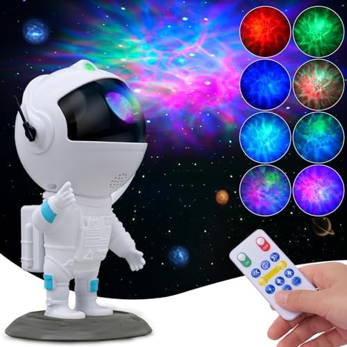 Astronaut Galaxy LED Projector for Kids w/ 8 Colors Nebula & Stars Deal