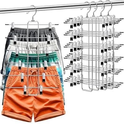 6 Tier Pant Hangers 4-Pack Deal
