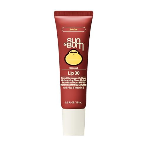 Sun Bum SPF 30 Sunscreen Bonfire Tinted Lip Balm 2-Pack Deal
