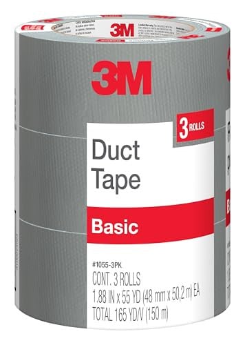 3M Duct Tape, 3 Rolls, 1.88 Inches x 55 Yards Deal