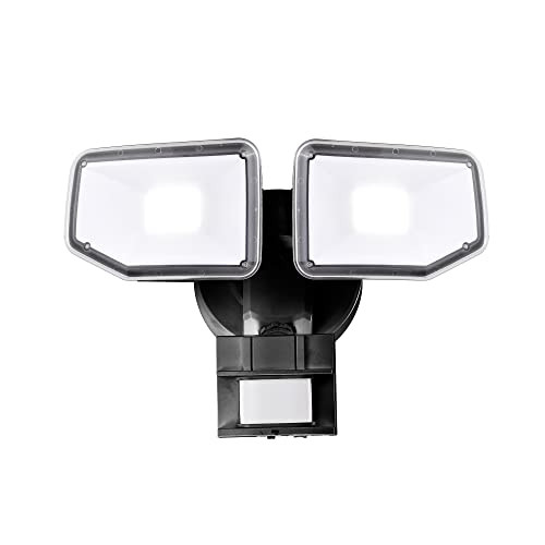 AWSENS 40W 4000LM 5000K 2-Head Outdoor Motion Sensor Security Flood Light
