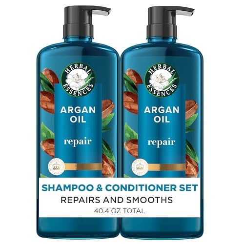 (Prime Deal) Herbal Essences Argan Oil Repair Shampoo & Conditioner Set 20.2 Fl Oz 2-Pack Deal