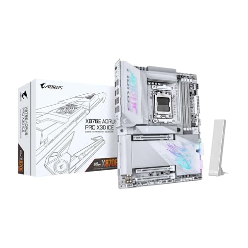 GIGABYTE X870E AORUS PRO X3D ICE AMD AM5 LGA 1718 ATX Motherboard Deal