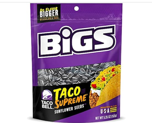 BIGS Sunflower Seeds Taco Bell Taco Supreme Flavor