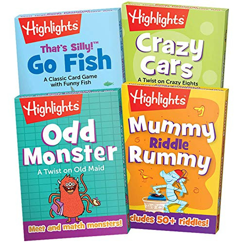 4-Pack Highlights Classic Card Games for Kids