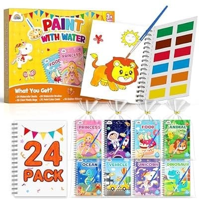 24-Pack Water Coloring Books Deal