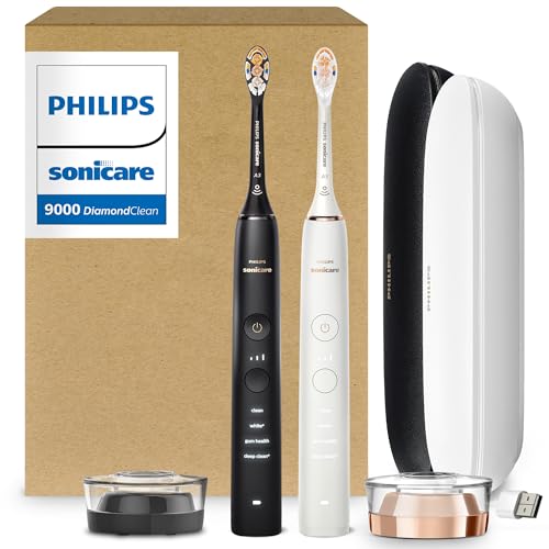 Philips Sonicare DiamondClean 9000 Electric Toothbrush Bundle 2-Pack