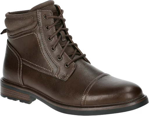 George Men's Faux Leather Lace Up Boots (Brown)
