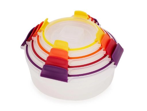 Joseph Joseph Nest Lock Round Food Storage Container Set 8-Piece