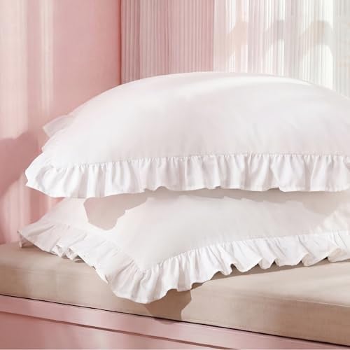 Bedsure 2-Pack Ruffle Pillow Shams Deal