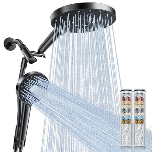 Rain/Rainfall Shower Head Filtered Handheld Combo with Large Arm Deal