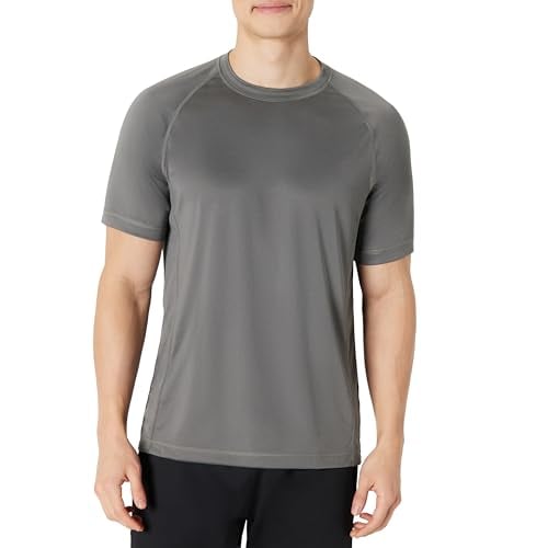 Amazon Essentials Men's Slim-Fit Short-Sleeve Quick-Dry UPF 50 Swim Tee Deal