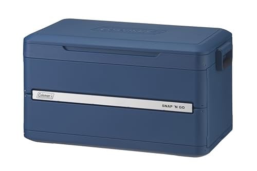 Coleman Snap 'N Go 55-Quart Collapsible Hard Cooler, Sapphire Blue