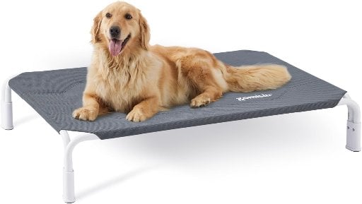 ZOMISIA Elevated Waterproof Teslin Mesh Dog Cot Bed 48" x 33" (X-Large) Deal
