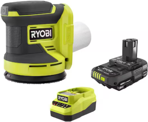 Ryobi One+ 18V Cordless 5 in. Random Orbit Sander with 2.0 Ah Battery and Charger Kit Deal