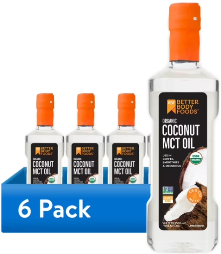 BetterBody Foods Organic Concentrated Coconut MCT Oil 6-Pack 16.9-Oz Deal