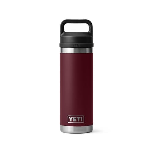 YETI Rambler 18-oz Insulated Stainless Steel Bottle w/ Chug Cap (Wild Vine Red) Deal