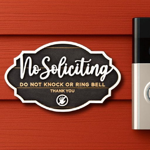 No Soliciting Sign Deal