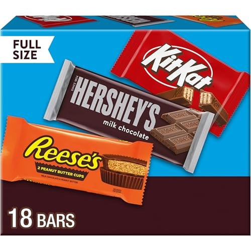 Hershey's, Kit Kat and Reese's Assorted Milk Chocolate Candy Variety Box (18 Count) Deal