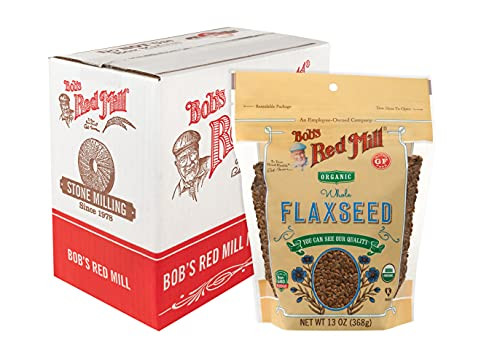 4 Pack of Bob's Red Mill Organic Flaxseedss, 13 Oz.