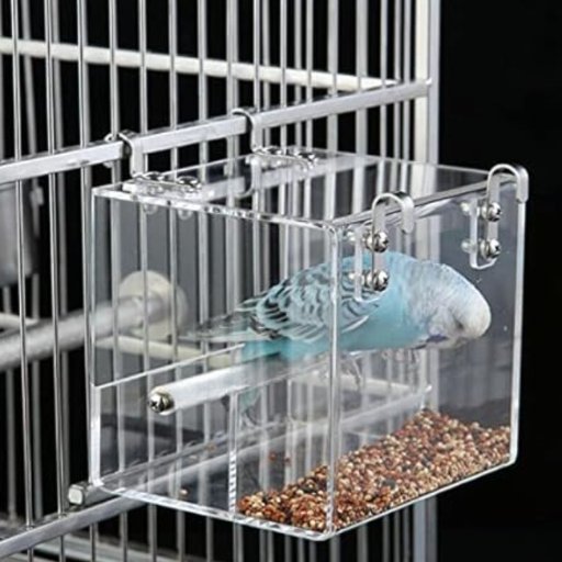 5.1" Automatic Bird Feeding Seed Container Transparent