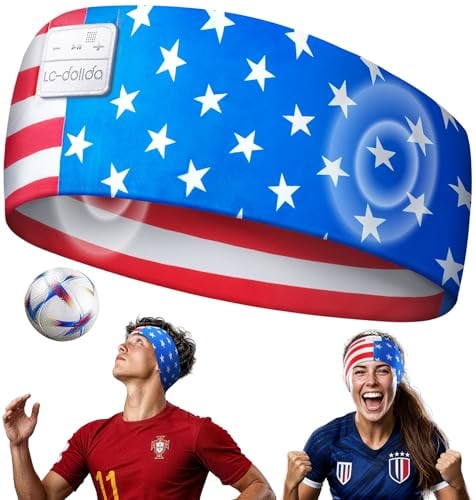 LC-dolida USA Flag Bluetooth Sports Headband