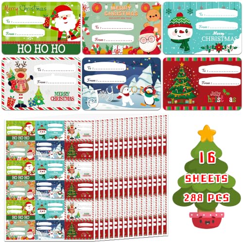 HSHFAMIIY 288-Count Christmas Gift Tags