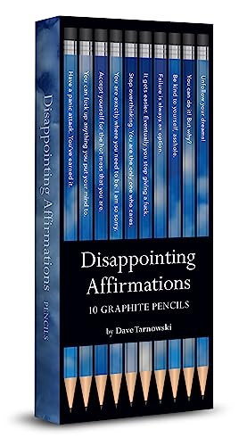 Chronicle Books Disappointing Affirmations Pencils 10-Count