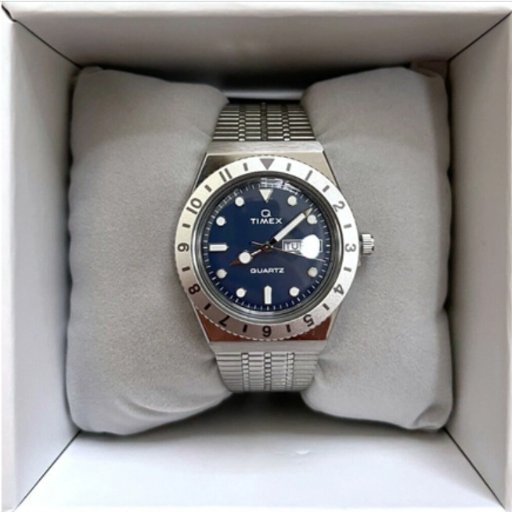 Timex Q Reissue 36mm Men's Watch (Blue Dial Silver)