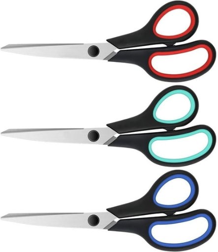 HAPOO 3-Pack 8" Heavy Duty Scissors