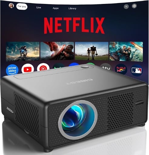 CiBest Mini Projector with WiFi and Bluetooth