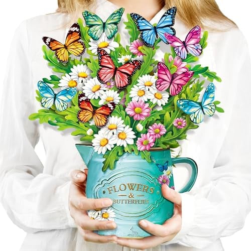 Airpark 12" 3D Paper Pop Up Flower Bouquet Card Deal