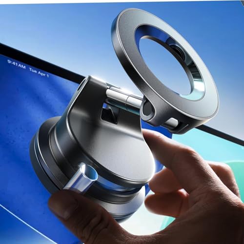 LISEN MagSafe Magnetic Adjustable Suction Cup Car Phone Mount