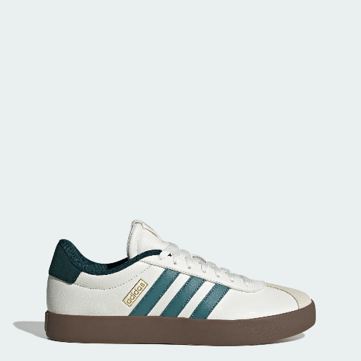 adidas Men's VI Court 3.0 Shoe (Core White/Preloved Teal/Aurora Ivy) Deal