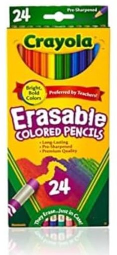 Crayola Erasable Colored Pencils 24-Count