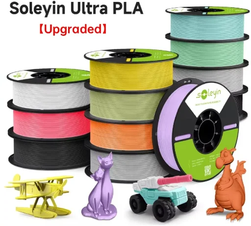 10-Count 1KG Creality Soleyin Ultra PLA 3D Printer Filament