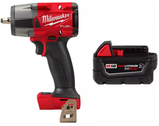 Milwaukee M18 FUEL GEN-2 18V 3/8 in. Impact w/ 5.0 Ah Resistant Battery Deal