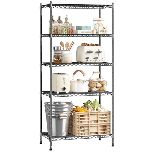 5-Tier 1010LBS Adjustable Narrow Storage Shelves