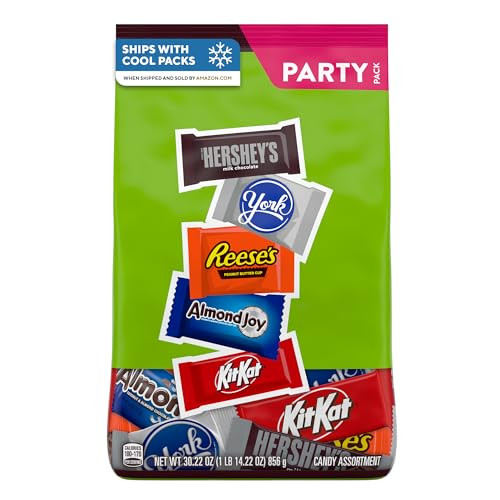 Hershey's Assorted Chocolate Flavored Candy Party Pack Mini Bars 30.22 oz