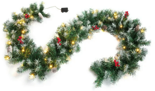 Best Choice Products 9' Pre-Lit Pre-Decorated Garland