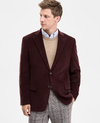 Tommy Hilfiger Men's Modern-Fit Corduroy Sport Coat Deal