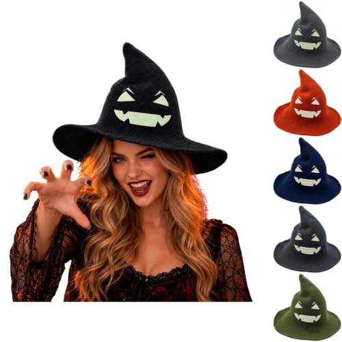 Halloween Knitted Face Print Costume Hat
