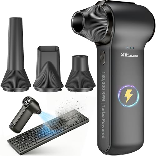 HTAIER Cordless Electric Air Duster with 3-Speed Fan