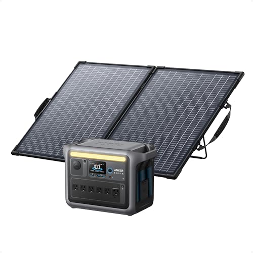 Anker SOLIX C1000 Portable Power Station and 100W Bifacial Panel, 1,056Wh Deal