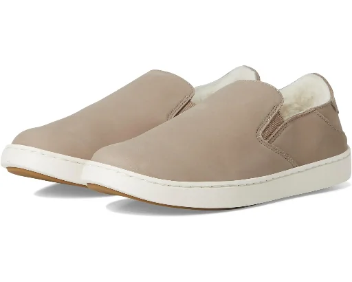 OluKai Pehuea Cozy Women's Shoes (Taupe Grey) Deal