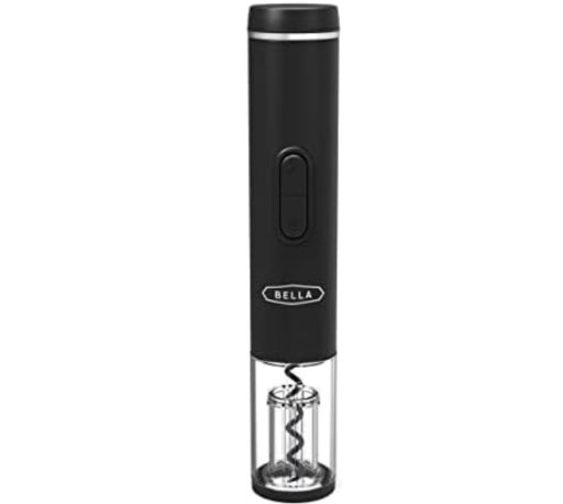 Bella Electric Automatic Wine Opener w/ Foil Cutter (Black)