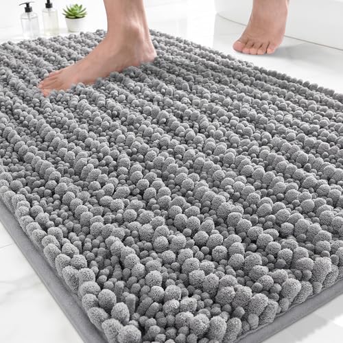 Yimobra Bathroom Rugs Non-Slip Washable Extra Soft & Absorbent Chenille Bath Mat Deal