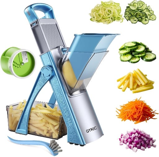 QYKIC Safe Kitchen Mandoline Slicer and Chopper Deal