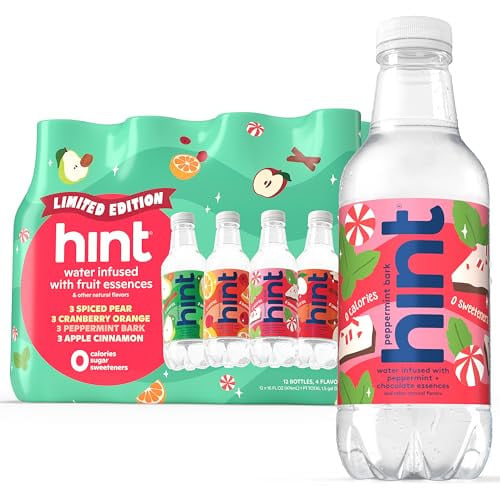 12-Pack 16-Ounce Hint Fruit-Infused Bottled Water (Winter Variety Pack) Deal