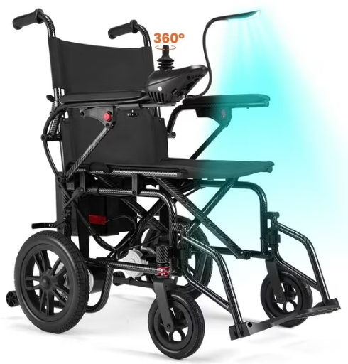 Arshin Electric Wheelchair Lightweight Foldable 20+ Miles 286+ lbs Capacity Deal